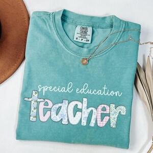 Comfort Colors Special Education Teacher Shirt, SPED Teacher TShirt, Special Ed Floral Tee, Inclusive Teacher Shirt, Back to School Tee
