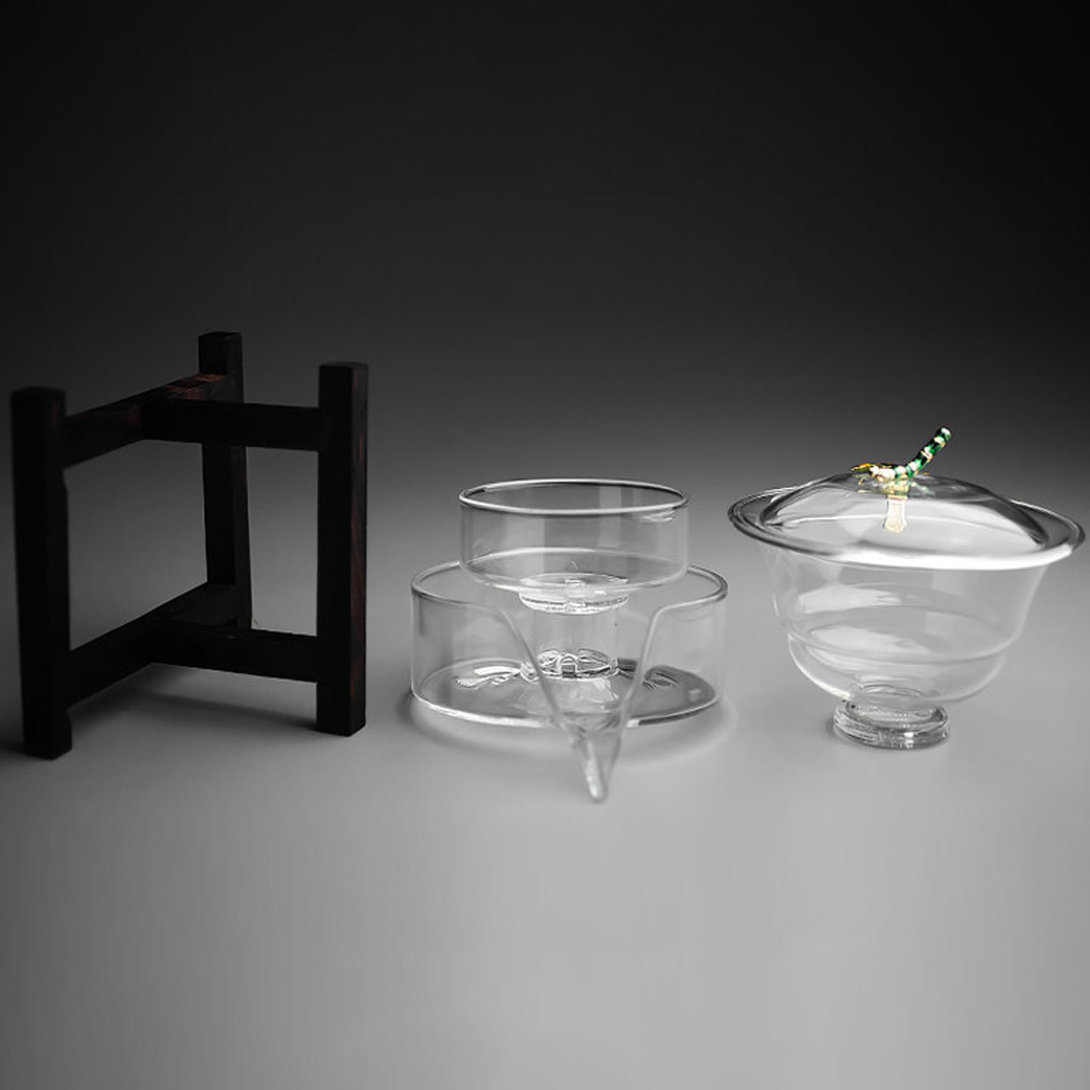 Glass Automatic Tea Setlazy Tea Brewersemiautomatic Tea Etsy