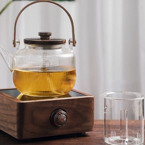 Glass boiling tea kettle|Electric pottery stove steaming tea ware|Tilang tea set|Brewing tea boiling kettle|Afternoon tea tea set