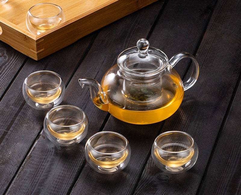 Tea Kettleglass Steam Tea Boilerelectric Pottery Stove High Temperature  Brewing Tea Kettleglass Kung Fu Tea Setparty Tea Set 