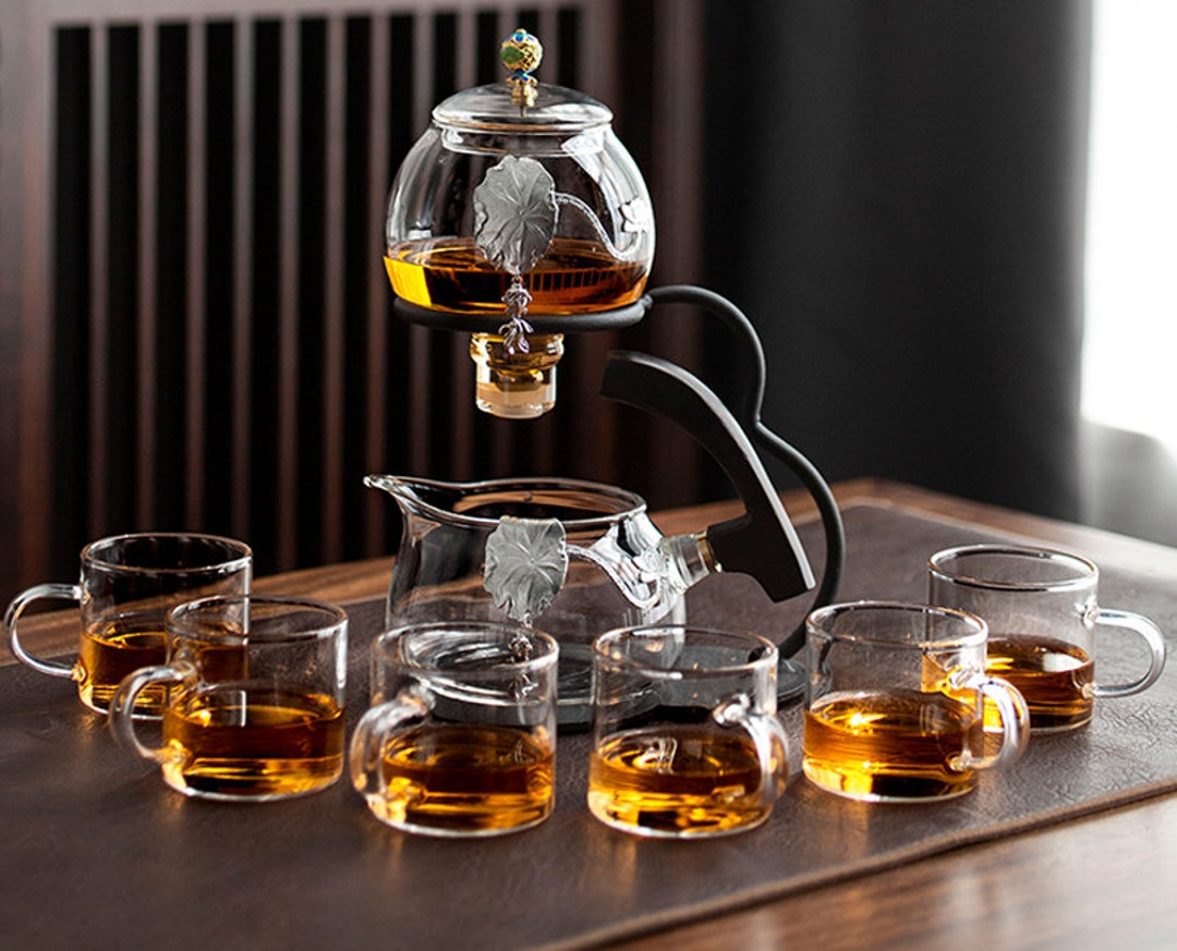 Yunlong Semiautomatic Tea Setkungfu Lazy Tea Sethousehold Etsy