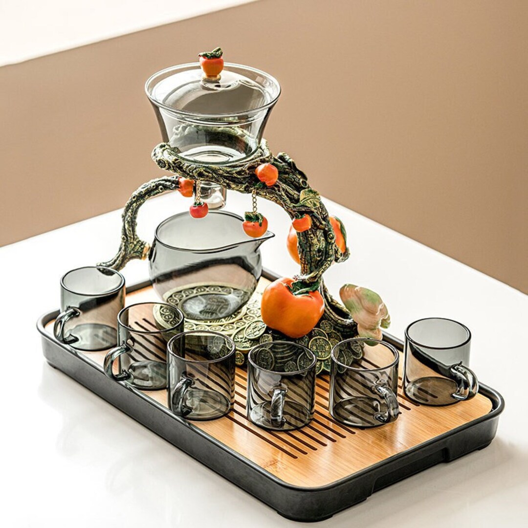 Shishi Ruyi Glass Automatic Tea Set Creative Kung Fu Automatic Tea