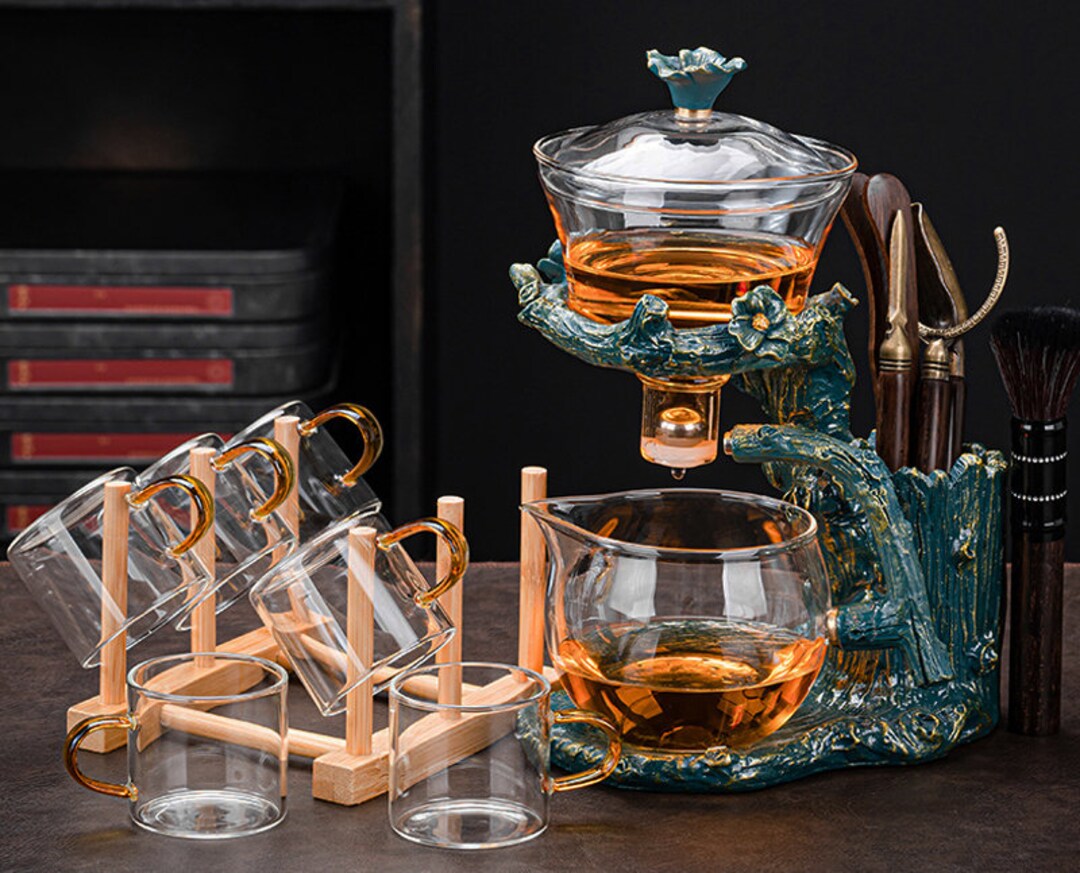 Creative Glass Automatic Tea Set Home Automatic Tea Set Small