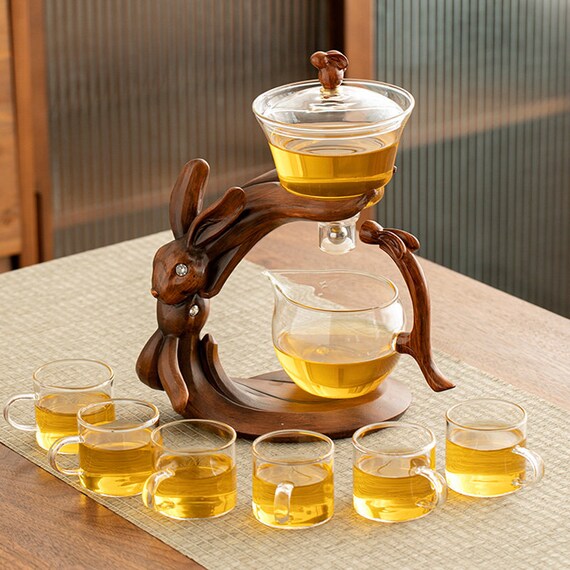 11.8oz Glass Teapot with Infuser, Borosilicate Glass Tea Kettle for Loose Leaf Tea, High Borosilicate Clear Glass Tea Pots for Loose Leaf Tea and