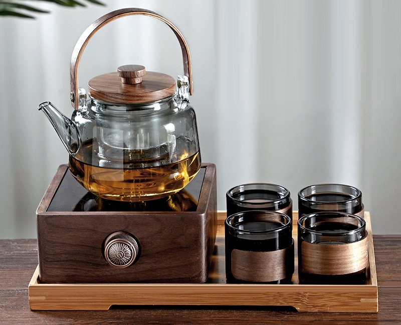 Warmyee Hofu Small Clear High Borosilicate Glass Tea Pot with Removabl –  SHANULKA Home Decor