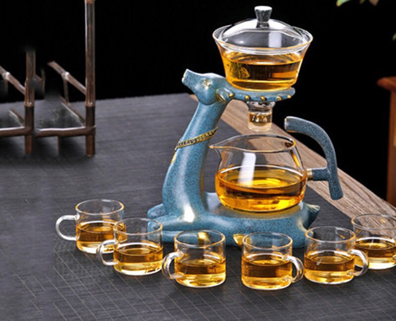 Vaso de té con infusor magnético para hojas sueltas, termo de