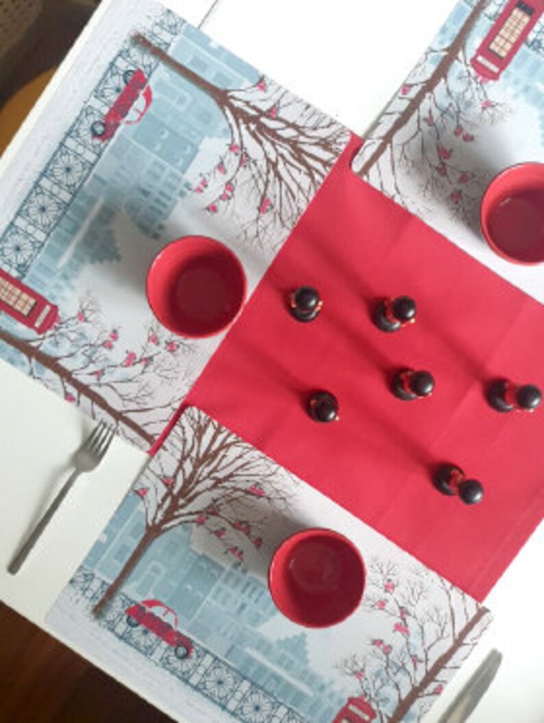London Design Table Placemats Placemats Set of 2, 4, 6 Washable Dining Table Mats Housewarming