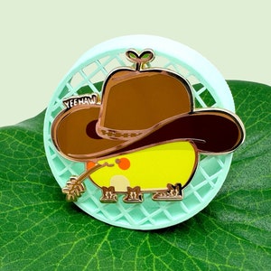 Cowboy Yeehaw Frog Pin