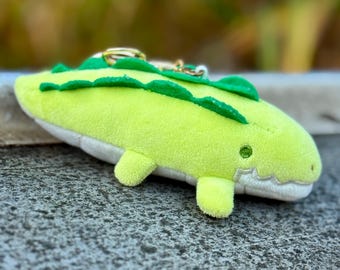 Gumbo the Gator squeaky keychain plush