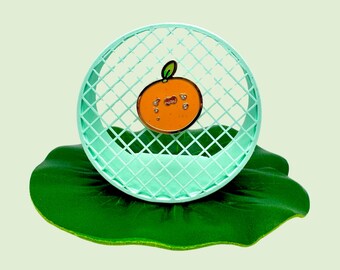 Crying Orange Hard Enamel Pin