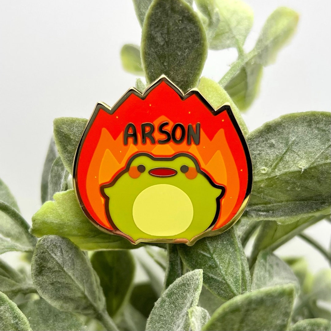 Arson Frog Hard Enamel Pin Etsy
