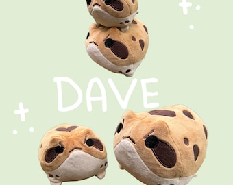 Dave the angy rain frog plush