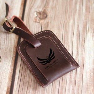 Leather Luggage Tag, Personalized Gifts, Gift for Him, Gift for Her, Leather Gift, Custom Gift, Fathers Day Gift, Valentines Gift