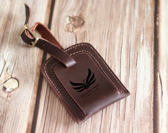 Leather Luggage Tag, Personalized Gifts, Gift for Him, Gift for Her, Leather Gift, Custom Gift, Fathers Day Gift, Valentines Gift
