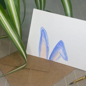 Handgeschilderde aquarel paaskaart