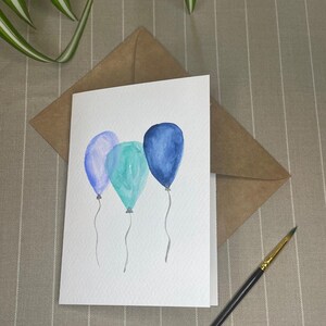 Hand painted watercolour greeting card