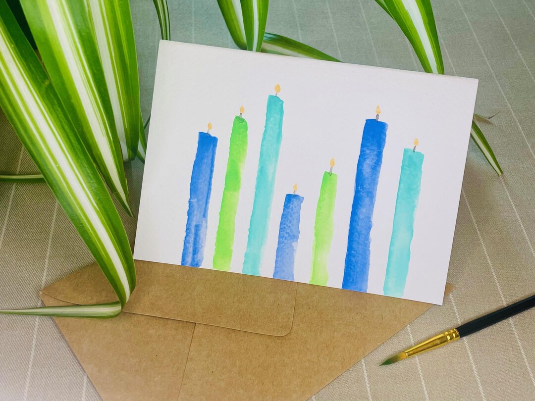 Hand Painted Watercolour Greeting Card - Etsy