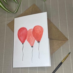 Biglietto di auguri dipinto a mano con acquerello