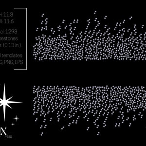 Strass Spray Effect Muster SVG, ss10, Blank Line Strass Scatter Template SVG, Crystal Bling T-shirt, Cameo, Cricut