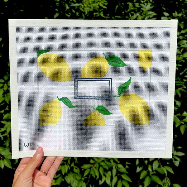 Lemon Needlepoint Canvas Etsy