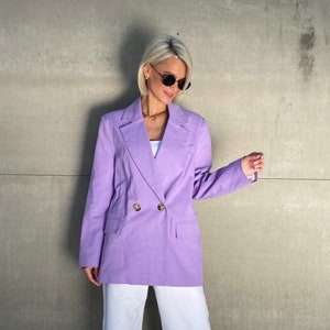 Linen Blazer Women, Long Blazer, Formal Blazer Women, Long Sleeve Casual Jackets, Women&#39;s Loose  Linen Jacket