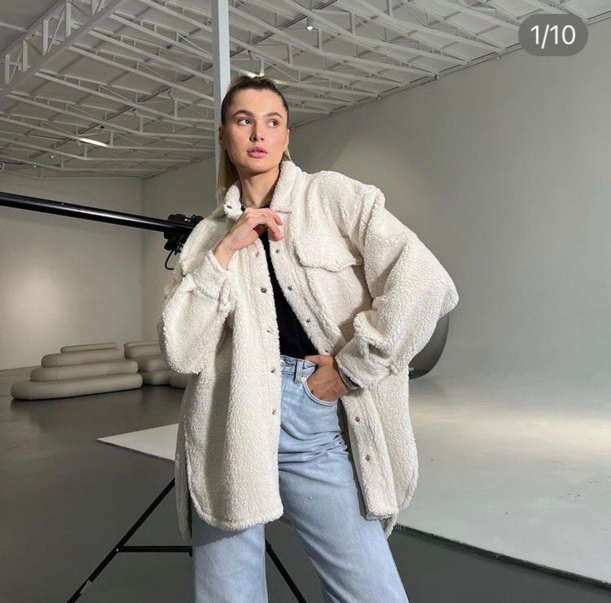 Eco Fur Jacket - Etsy