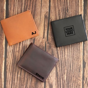 Cartera personalizada para hombre, regalos personalizados, regalos para padrinos de boda, regalo para él, regalo de cuero, regalo personalizado, regalo del día del padre, regalo de aniversario