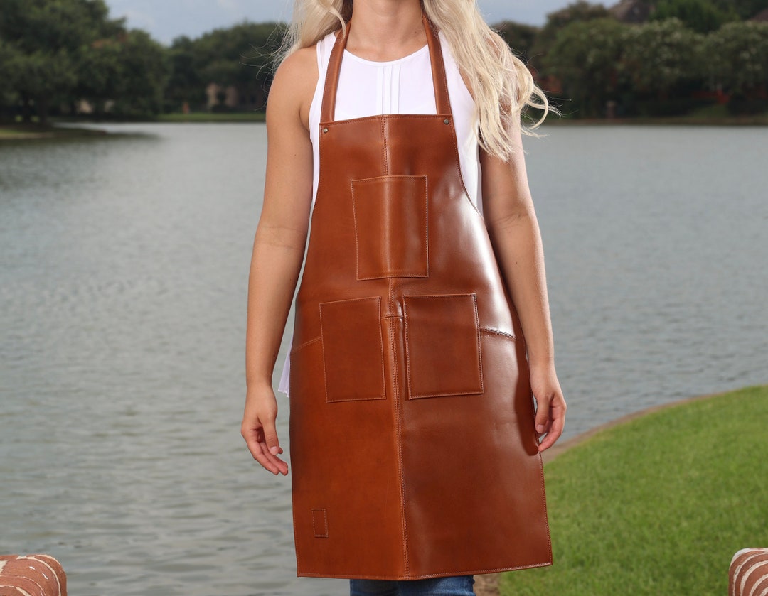 Personalized Leather Apron, Suede Leather Apron, Full Grain Leather
