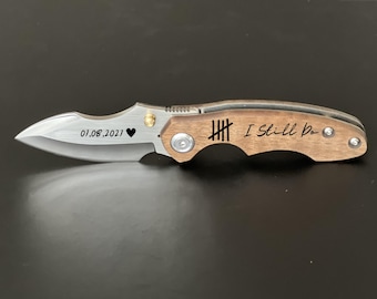 Fifth Anniversary Gift, 5th Anniversary Gift, Anniversary Gift, Anniversary Gift for Husband, Gift For Boyfriend, Engraved Pocket Knife