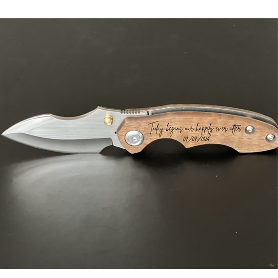 Groom Gift from Bride, Bride to Groom Gift, Groom Gifts for Groom, Wedding Gift on Wedding Day, Boyfriend Gift, Engagement Gift,Custom Knife