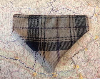 Tweed dog neckerchief bandana various sizes and materials