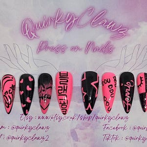 BLACKPINK Blink K-Pop Themed Hand Painted Luxury Press on Nails