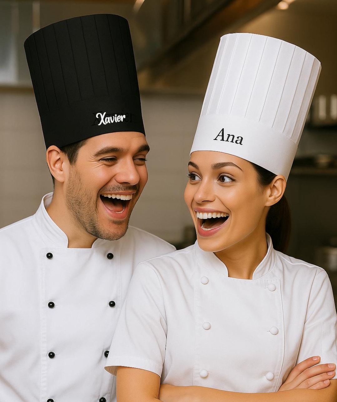 Personalized Unisex White Chef Hat | Customize With Name or Phrase ...