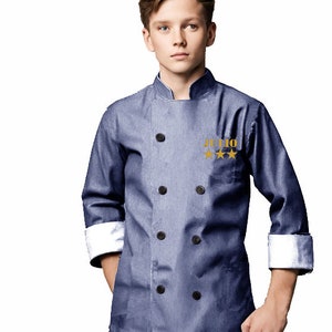 Cooking jackets for children. Personalized children's chef jacket. Chef hat and jacket set. Fully personalized gift image 10