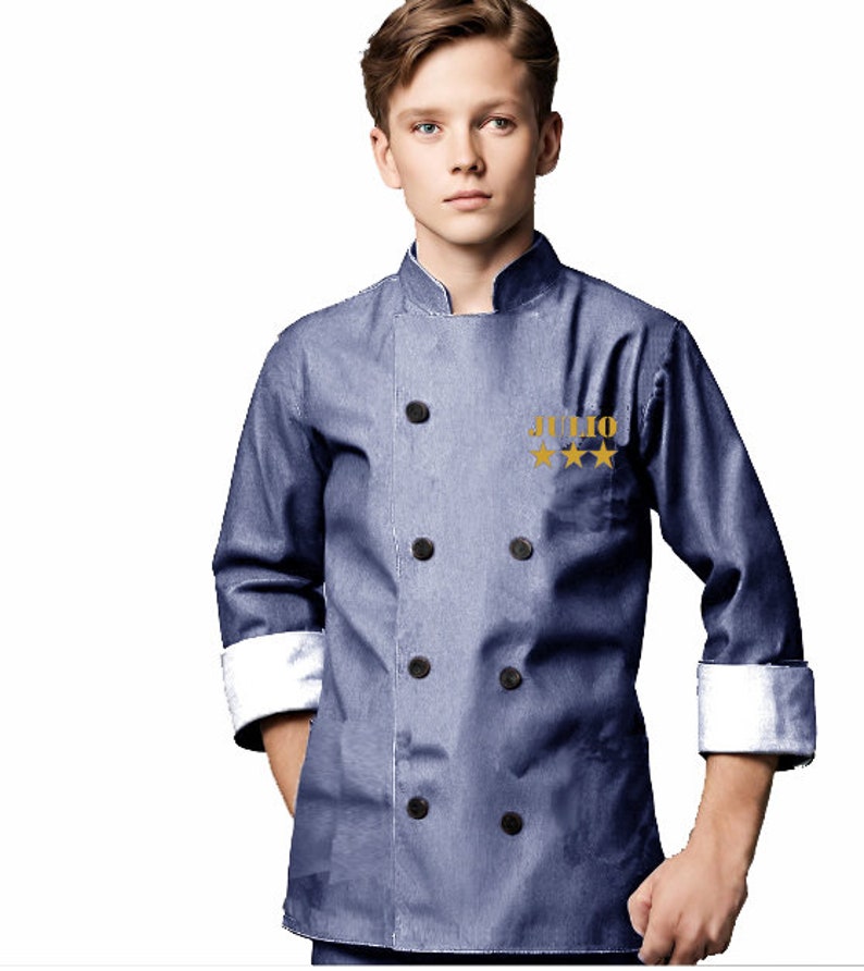 Cooking jackets for children. Personalized children's chef jacket. Chef hat and jacket set. Fully personalized gift image 10