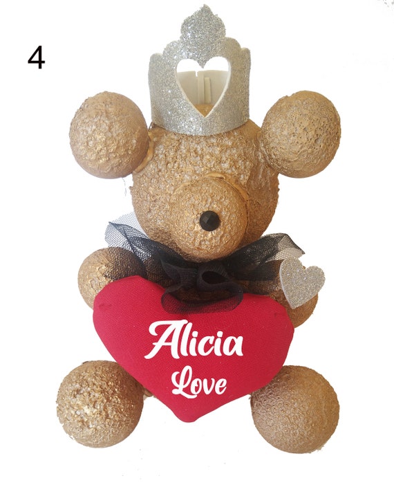 Regalo Rosa Conservata Con Collana E Orsetto - Set Cuore Per Festa Della Mamma, San Valentino, Compleanno - 13