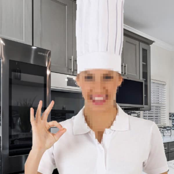 Chapeau haut de forme personnalisé du chef. Choisissez l'option que vous préférez, chapeau et tablier. Linge de cuisine personnalisé. Toque de chef avec nom