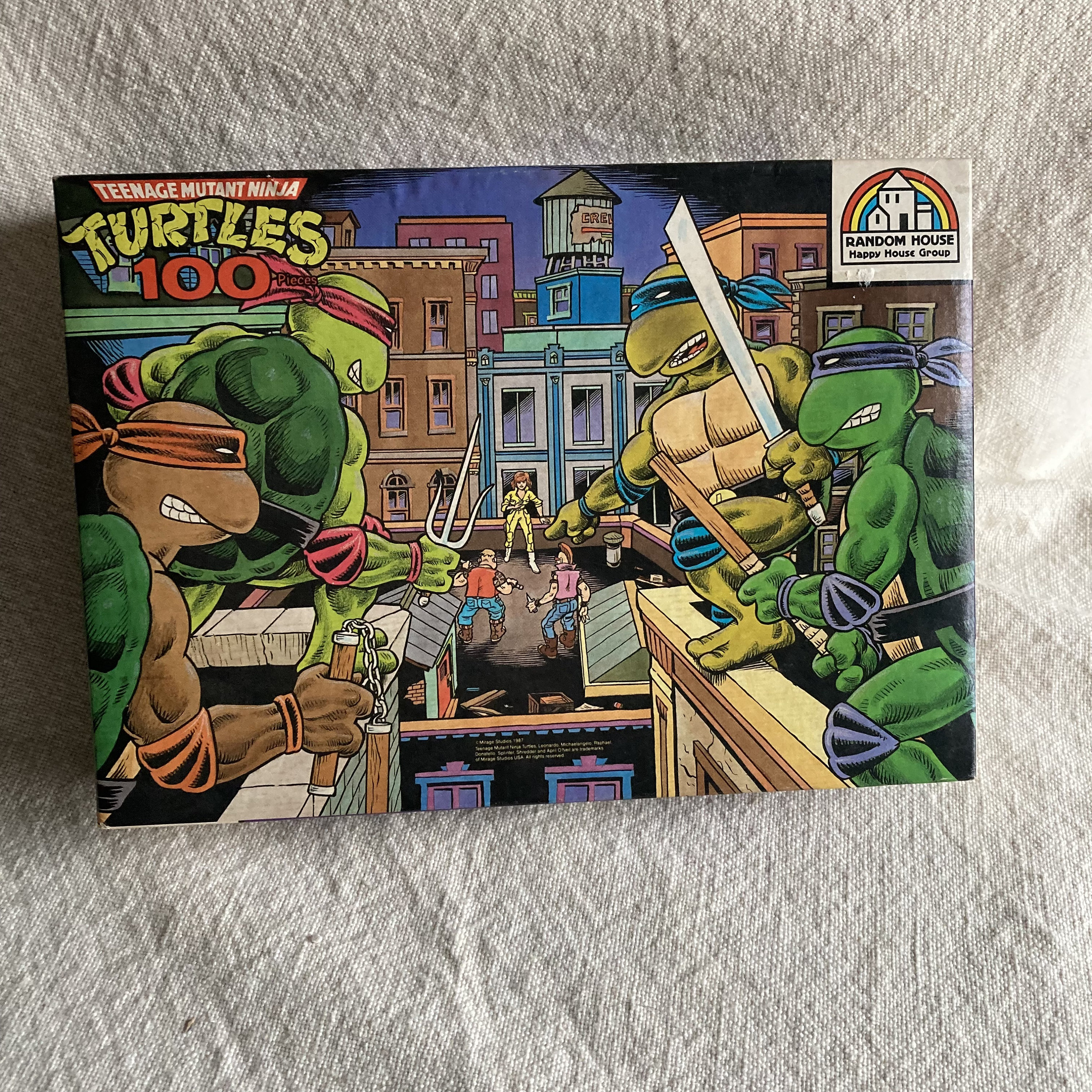 Teenage Mutant Ninja Turtles TMNT Vintage 1987 “rooftop” 100 Teenage Mutant Ninja Turtles TMNT Vintage 1987 “rooftop” 100