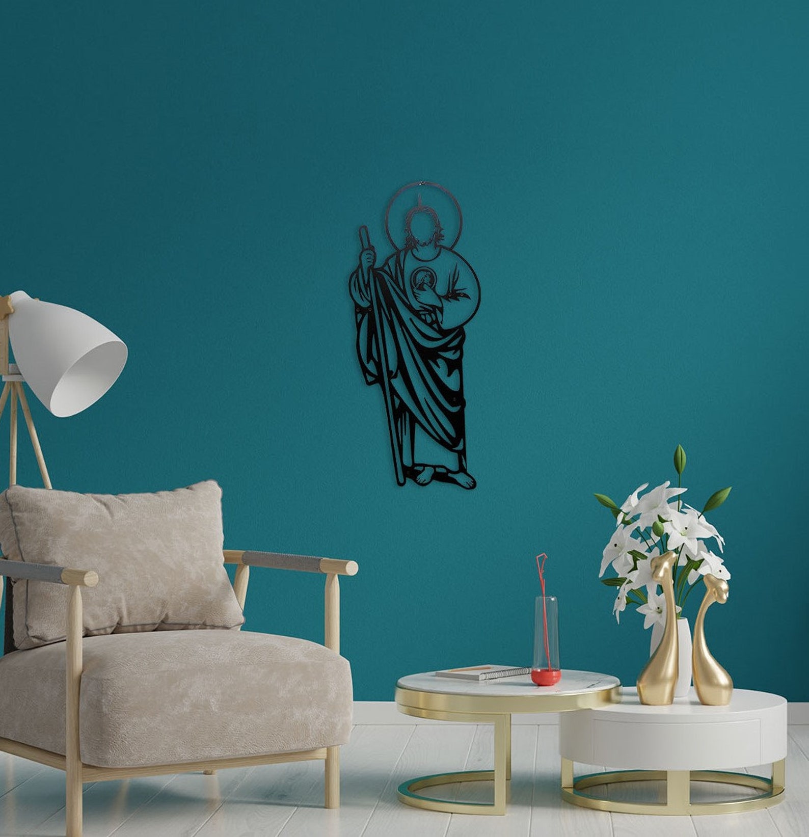 Jesus Metal Wall Decor Christian Metal Big Art Religious Etsy