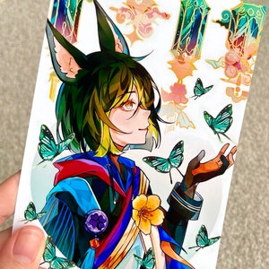 Genshin Impact- Tighnari (ilustração de anime e mangá, impressão artística)