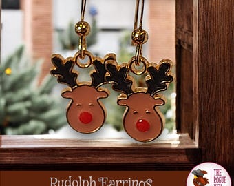 Rudolph Christmas Earrings
