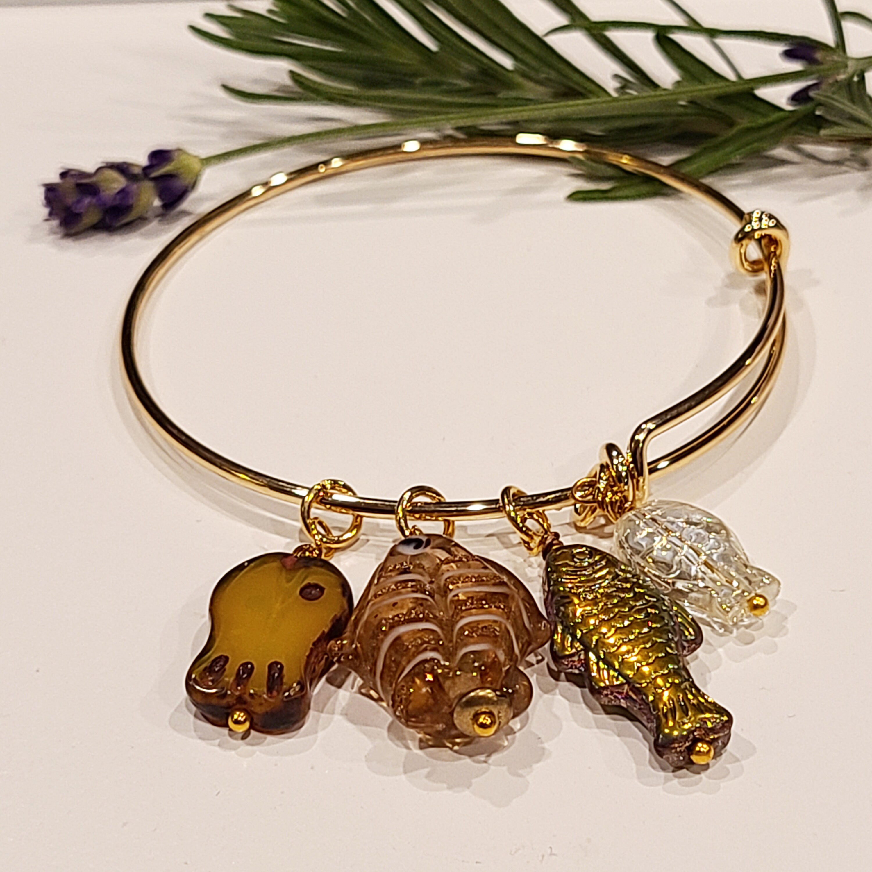 金魚のバングルブレスレット - Etsy 日本
