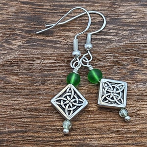 Celtic Diamond Earrings