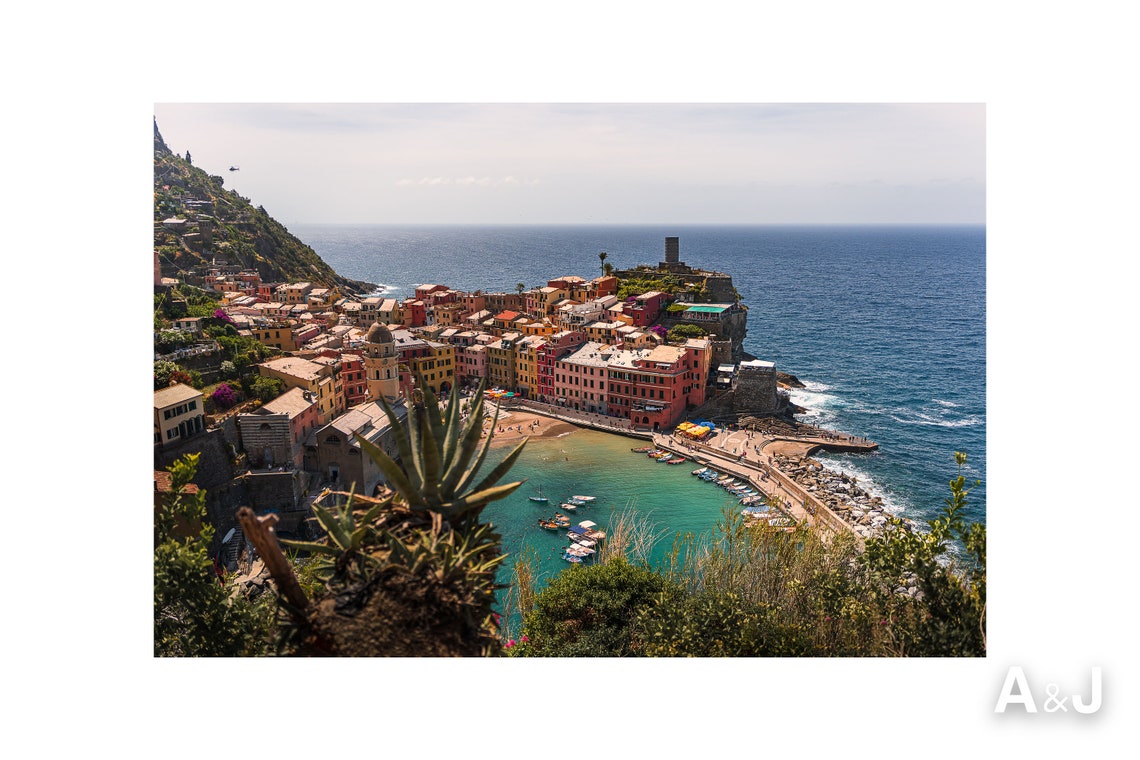 Cinque Terre Photography Vernazza Beach Travel Italy Wall - Etsy