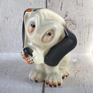 Vintage 1930s Crown Devon “Dismal Desmond” Dog Ornament
