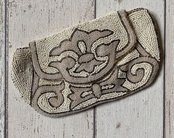 Antike handgemachte Jugendstil Abend Clutch Tasche Flapper Geldbörse