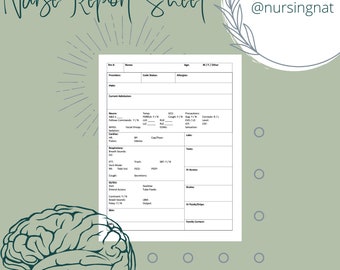 Hoja de informe de neuro UCI