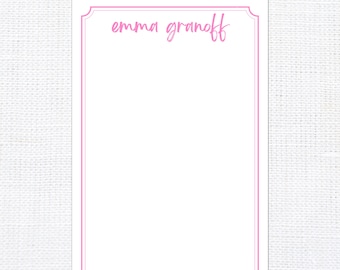 Personalized Notepad, Monogram Notepad, Custom Name Stationery, Writing Pad, Gifts for Her, Teacher Gift, To Do List