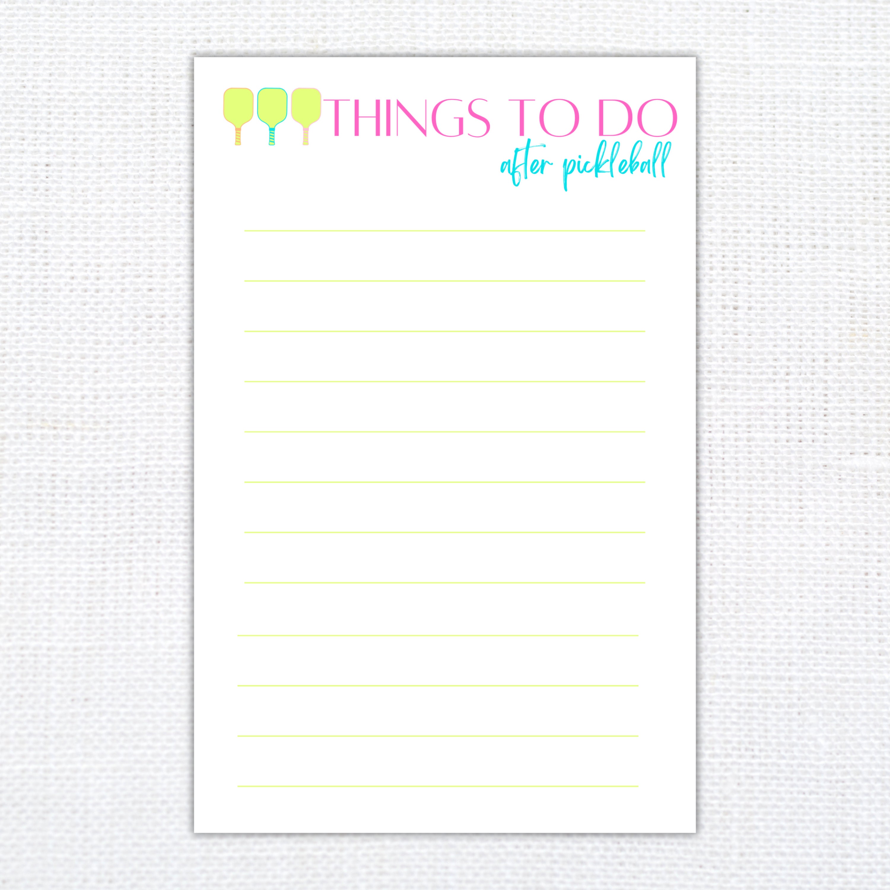 2pcs Pickleball Notepads, Things To Do Afte Pickleball