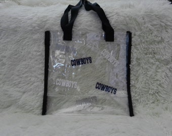 Cowboys Clear Tote Small Letters